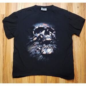 Vintage MC5 Boyc Black Skull T Shirt Size XXL Cotton
